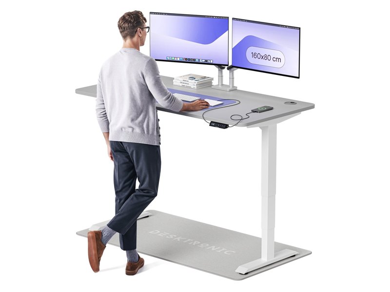 Desktronic HomePro Elektrisch Zit-Sta Bureau 160x80cm Dubbele Motor