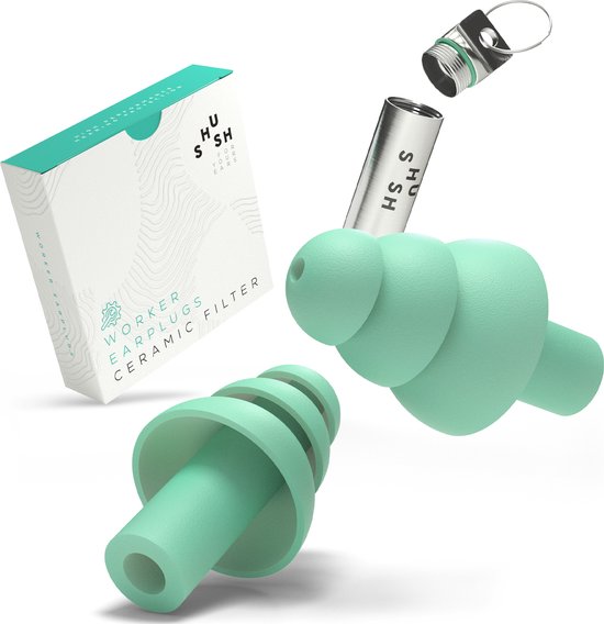 Shush Worker Earplugs met keramisch filter