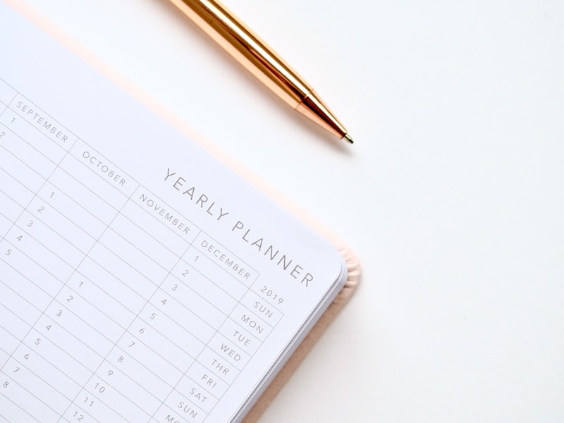 Passion Planner ongedateerde weekplanner